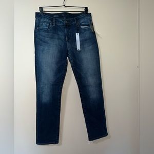 Kut from the Kloth Straight Leg Dark Blue Washed Size 10s Jeans